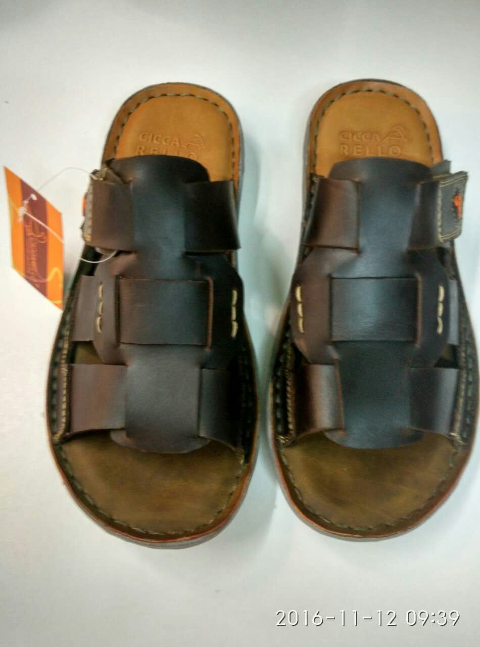 Leather sandals