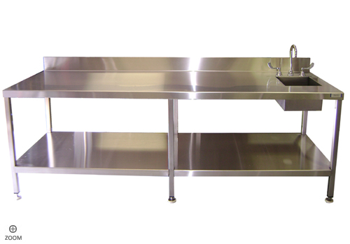 Stainless steel tables and chairs