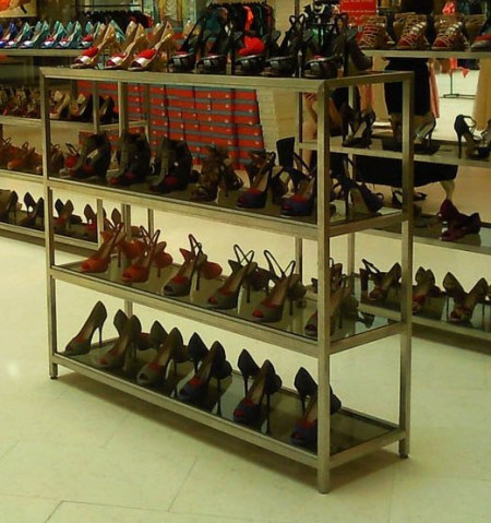 Stainless steel shelves