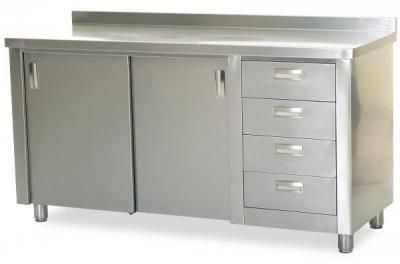 Stainless steel kitchen cabinets