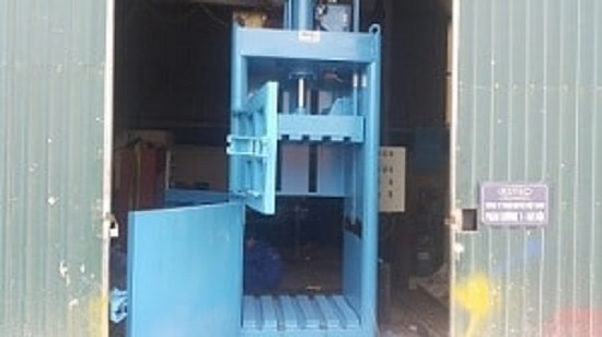 Waste press machine