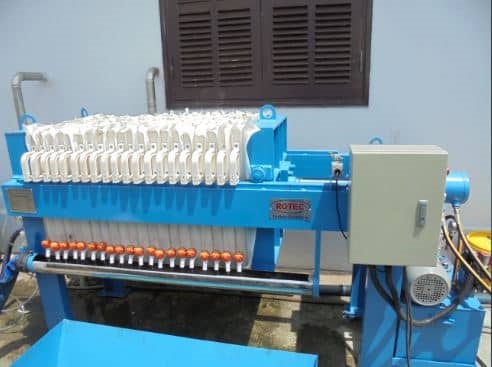 Plate filter press machine
