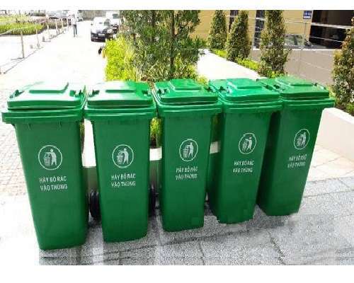 Plastic waste bins