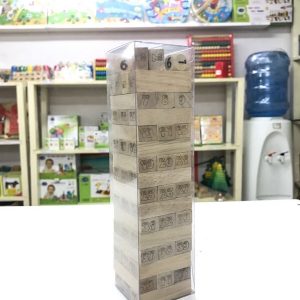 Tower wood block stacking game