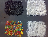 Recycled plastic pellets