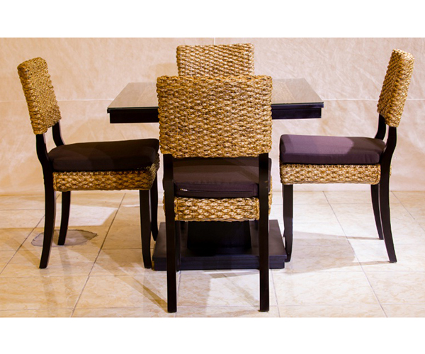 Water hyacinth chair & table set
