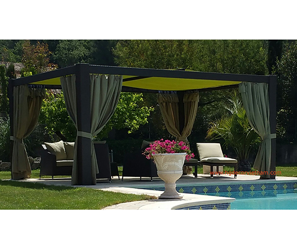 Poly rattan gazebo