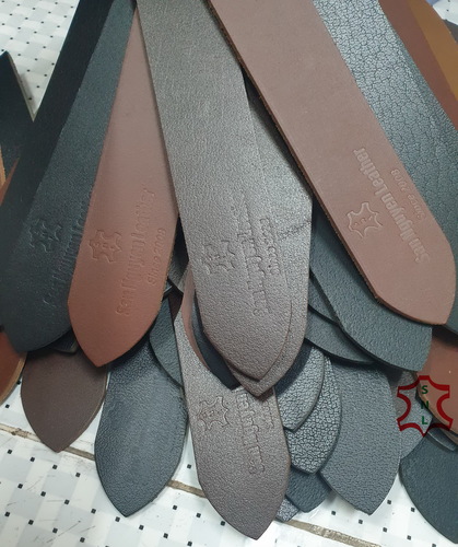 Belt strip leather