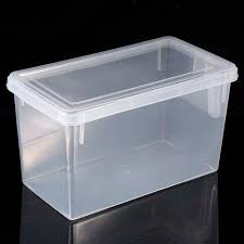 Transparent plastic box