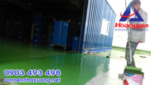 Epoxy paint for factory floor