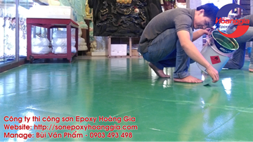 Epoxy paint for factory floor