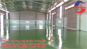 Epoxy paint for factory floor