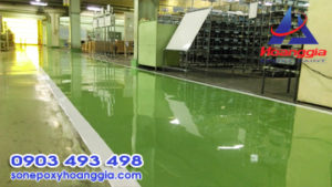 Epoxy paint for factory floor