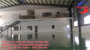 Epoxy paint for factory floor