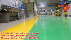 Epoxy paint for factory floor