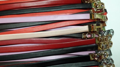 Leather belt for women