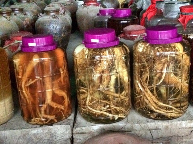 Ginseng wine