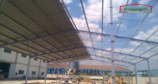 Factory construction in Tan Hiep