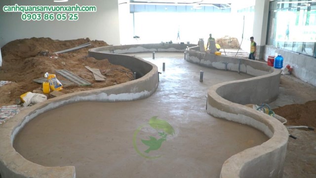 Koi fish pond design & construction