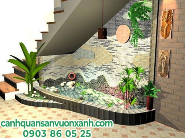 Construction and design of miniature landscape and art wall