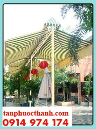 A-frame retractable awning