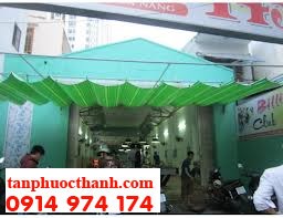 U-shaped corrugated retractable awning