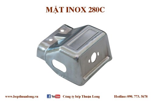 280C Stainless steel surface