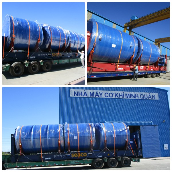 Export tank processing