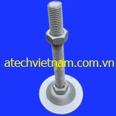 Metal base leveling feet