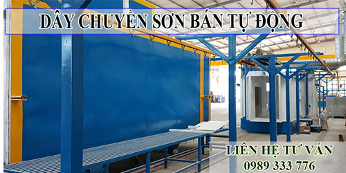 Semi-automatic paint line