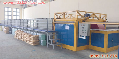 Powder coating processing