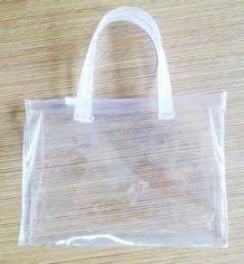 PVC bag with strap