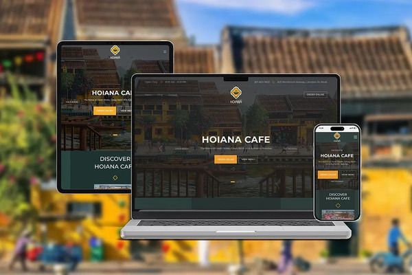 HOIANA CAFE - Hoi An style cafe website design