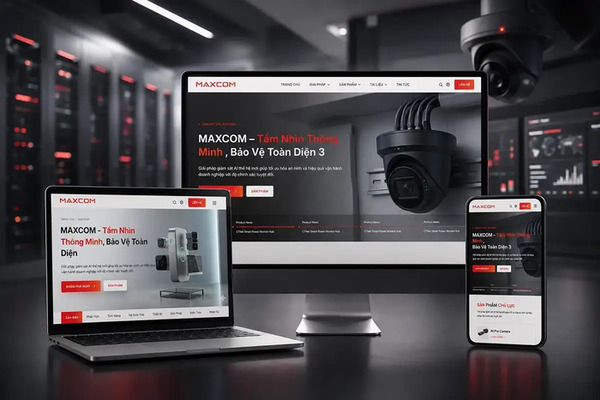 MAXCOM - AI camera and security website design