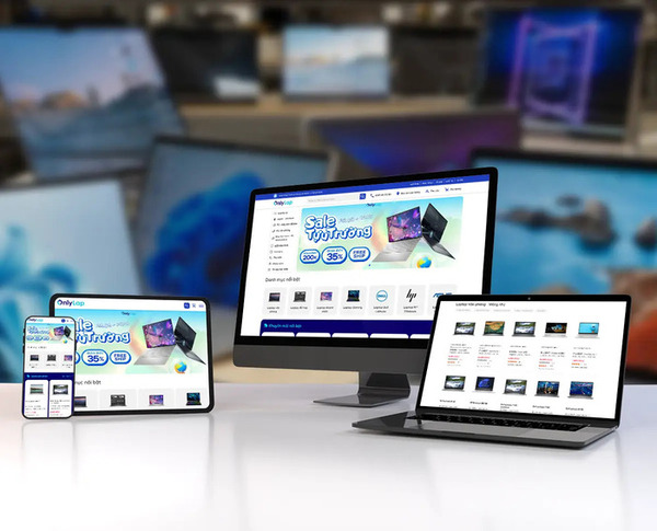 ONLYLAP - Laptop and tablet retail E-commerce website design