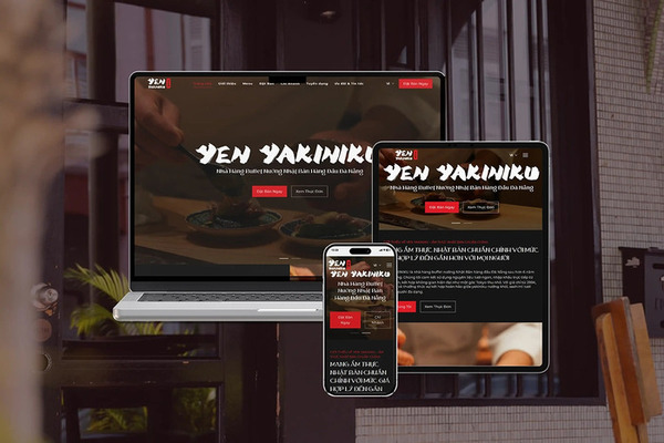 YEN YAKINIKU - Japanese BBQ restaurant website design