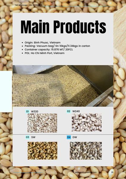 Cashew kernels