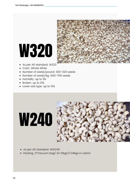 Cashew kernels