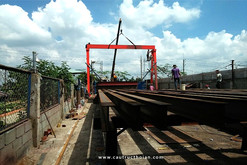 Single girder crane