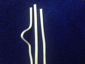 Plastic face mask strip