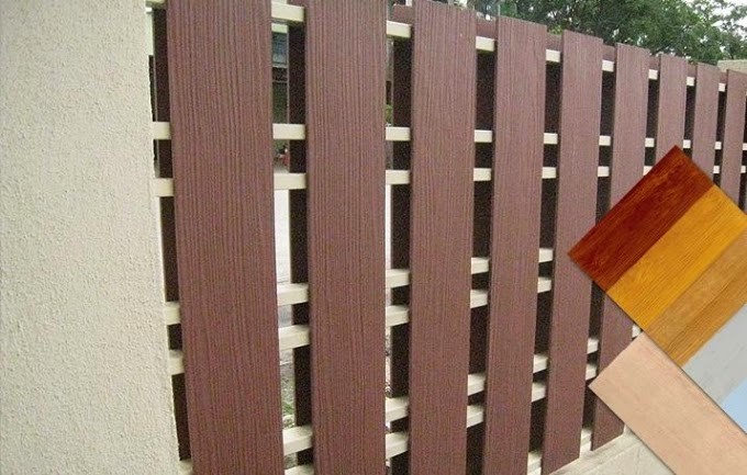 Wood plastic fence