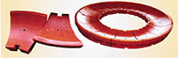 Pads for coal crusher