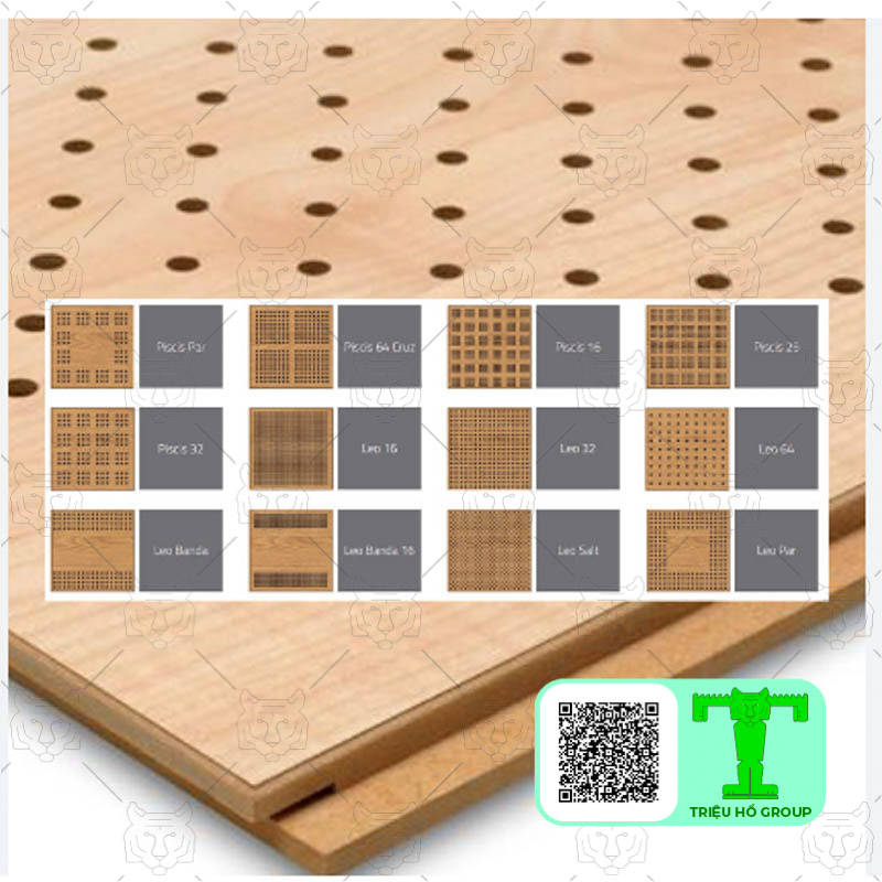 Acoustic wood panel