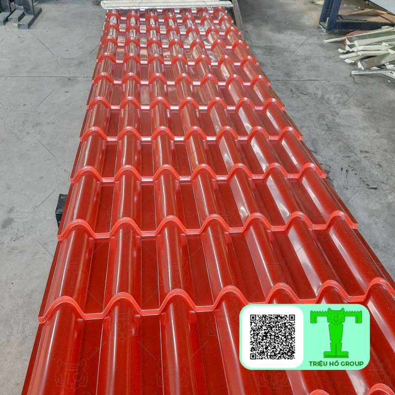 Tile-profile roofing panel