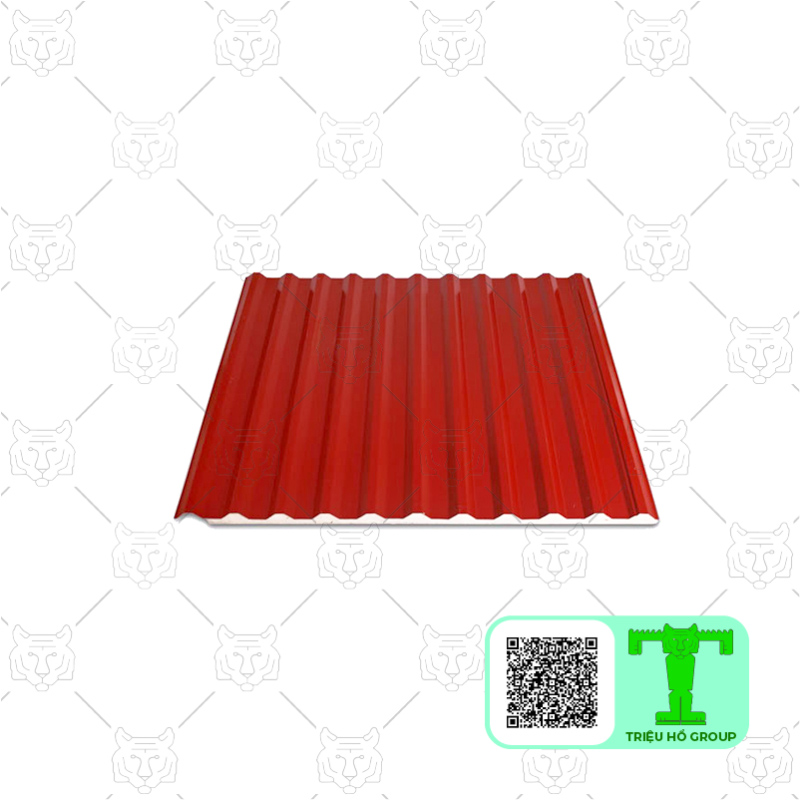 Heat insulated roofing panel
