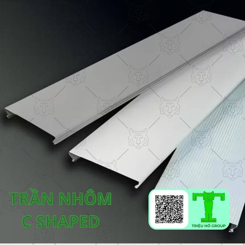 C-shaped aluminum ceiling panel