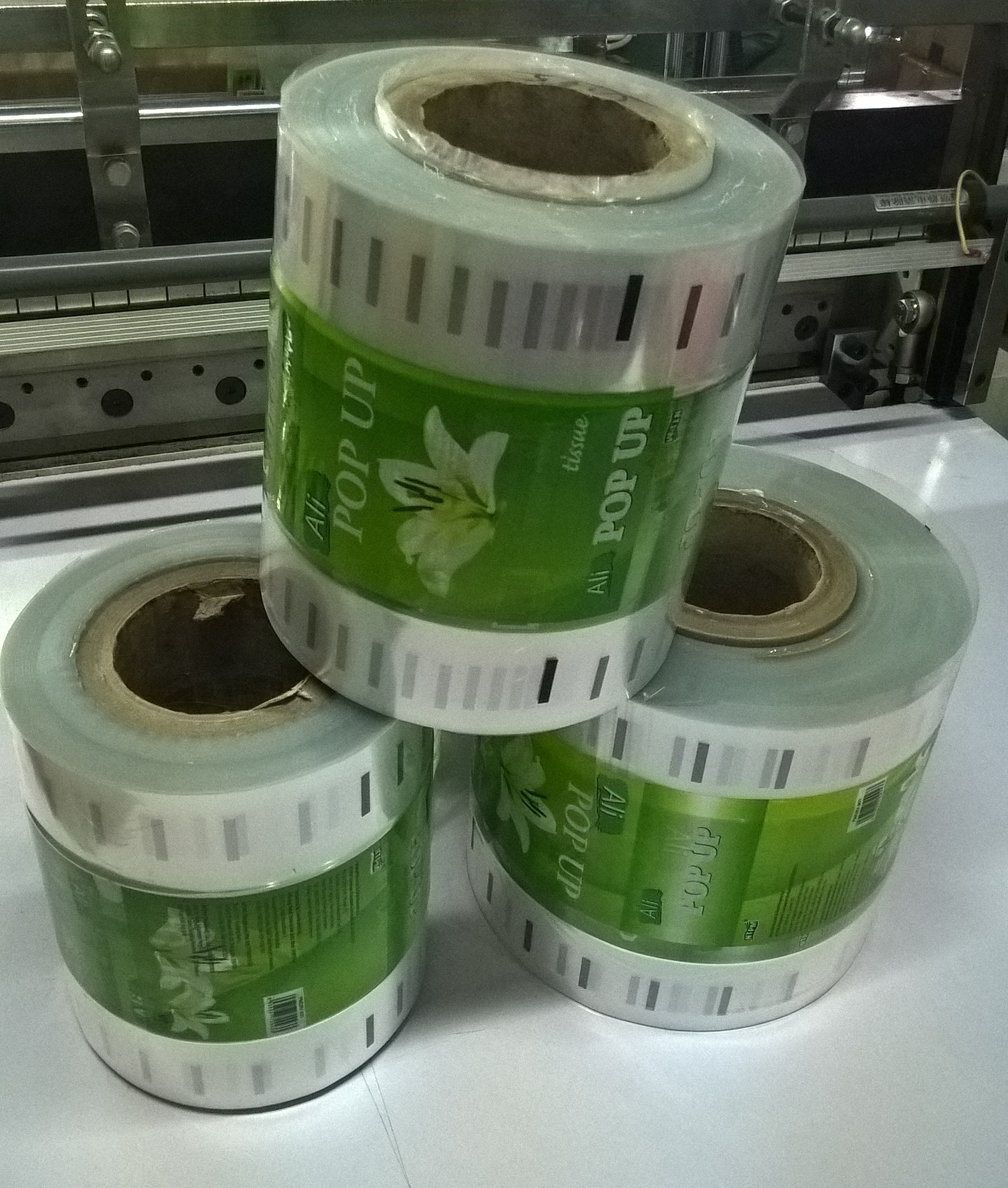 Roll packaging printing
