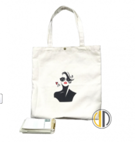 Printed tote bag