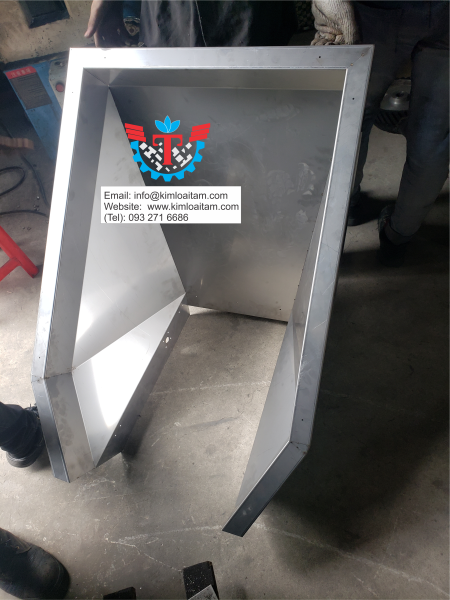 Stainless steel trough
