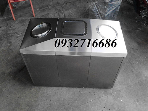 Stainless steel wastebaskets